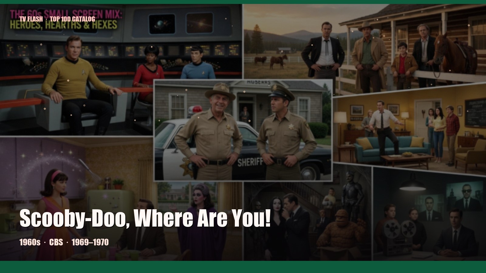Scooby-Doo, Where Are You! — editorial still collage for TV Flash