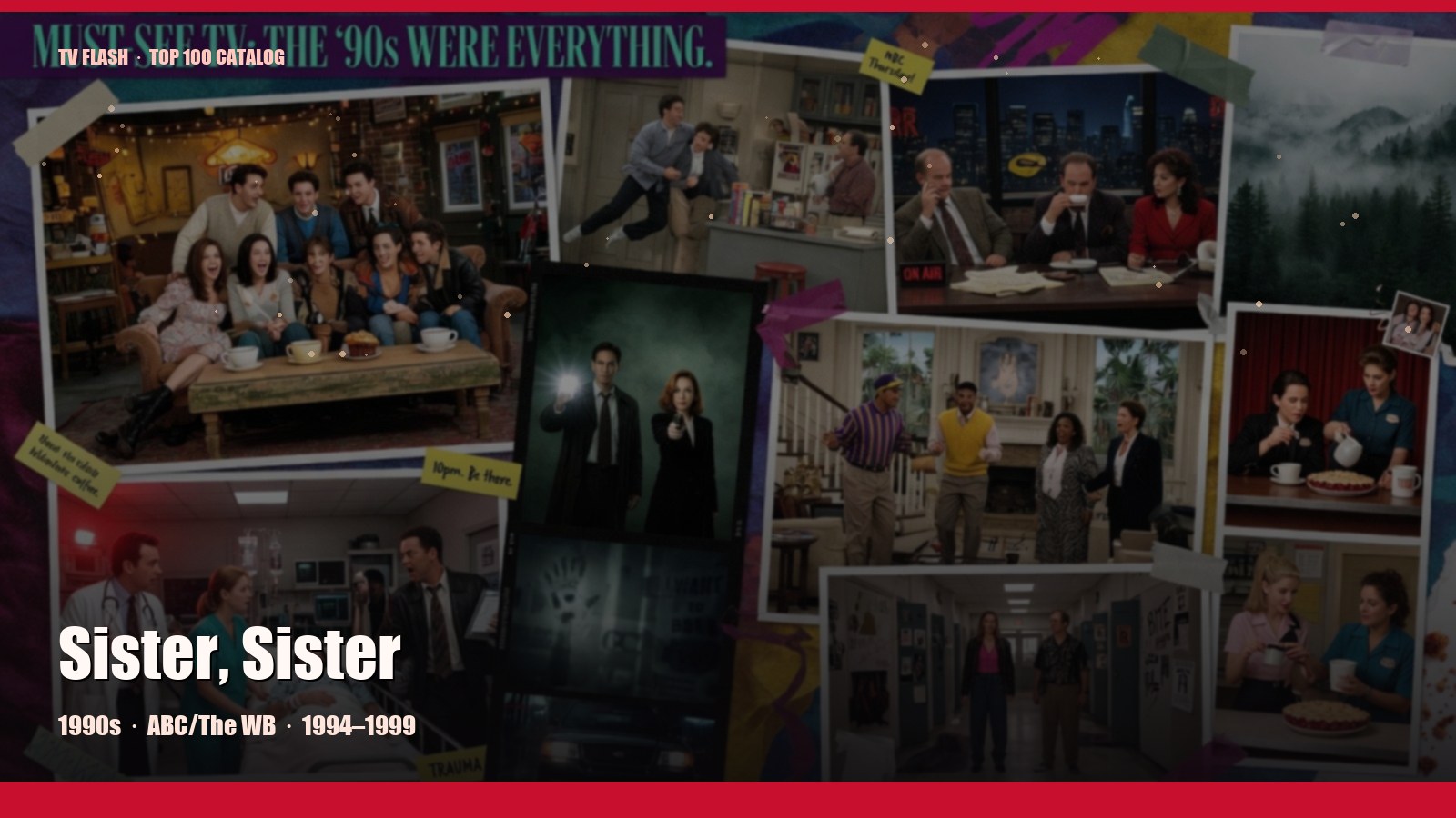 Sister, Sister — editorial still collage for TV Flash