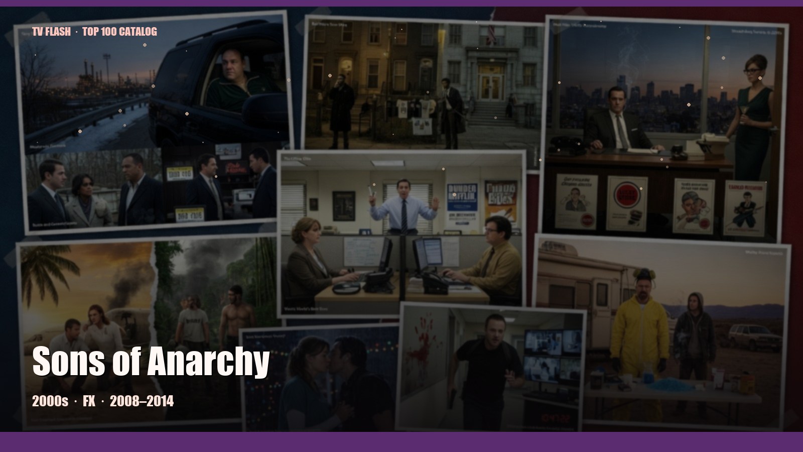 Sons of Anarchy — editorial still collage for TV Flash
