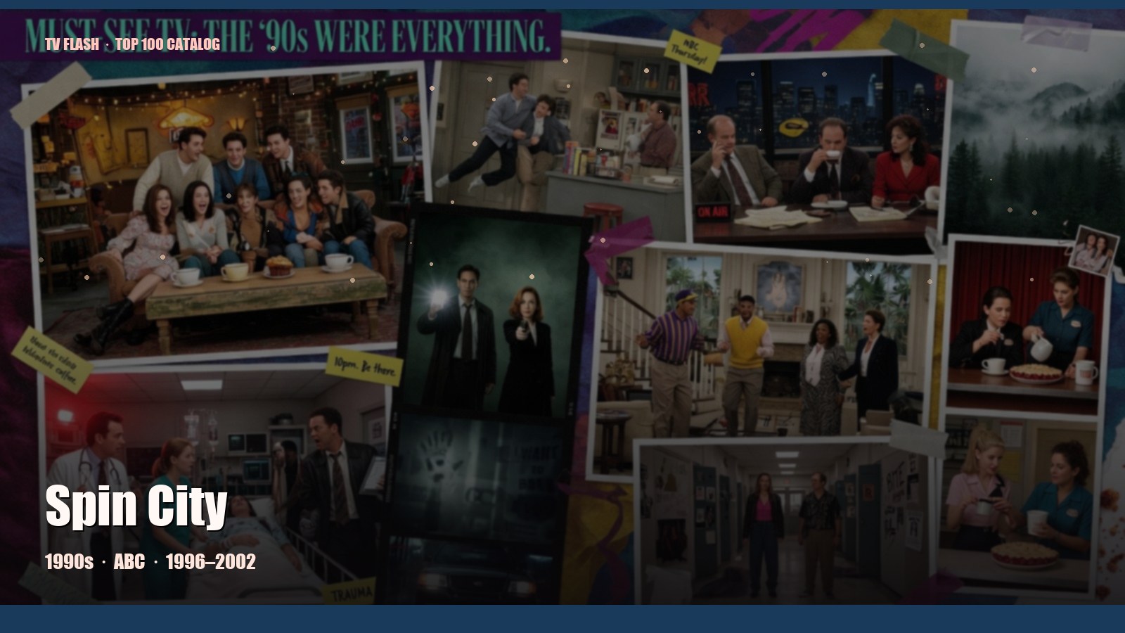 Spin City — editorial still collage for TV Flash