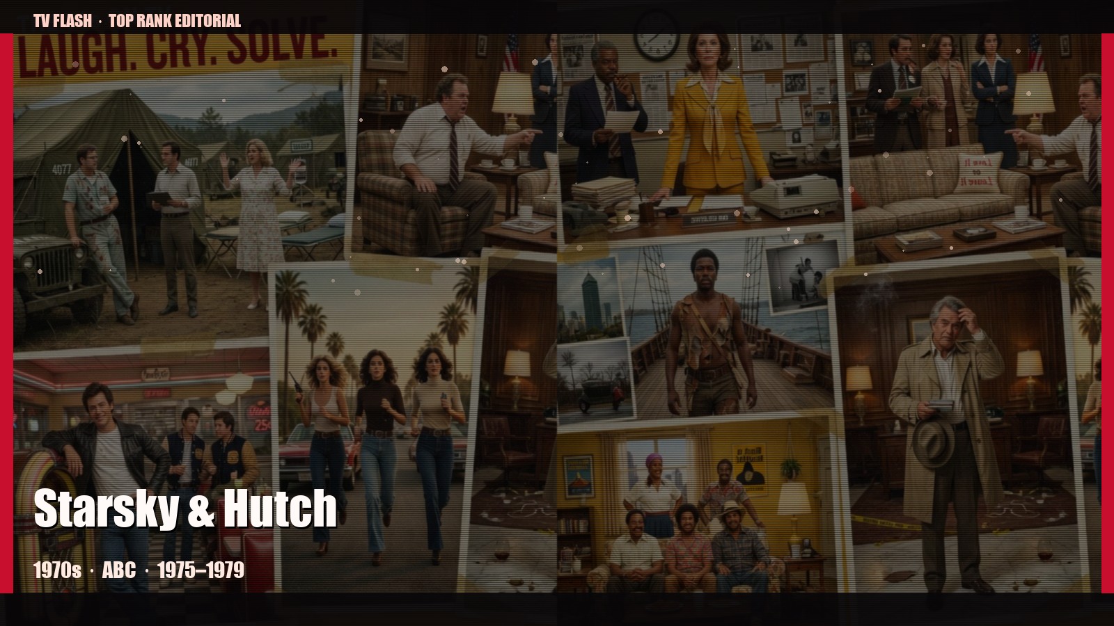 Starsky & Hutch — editorial still collage for TV Flash