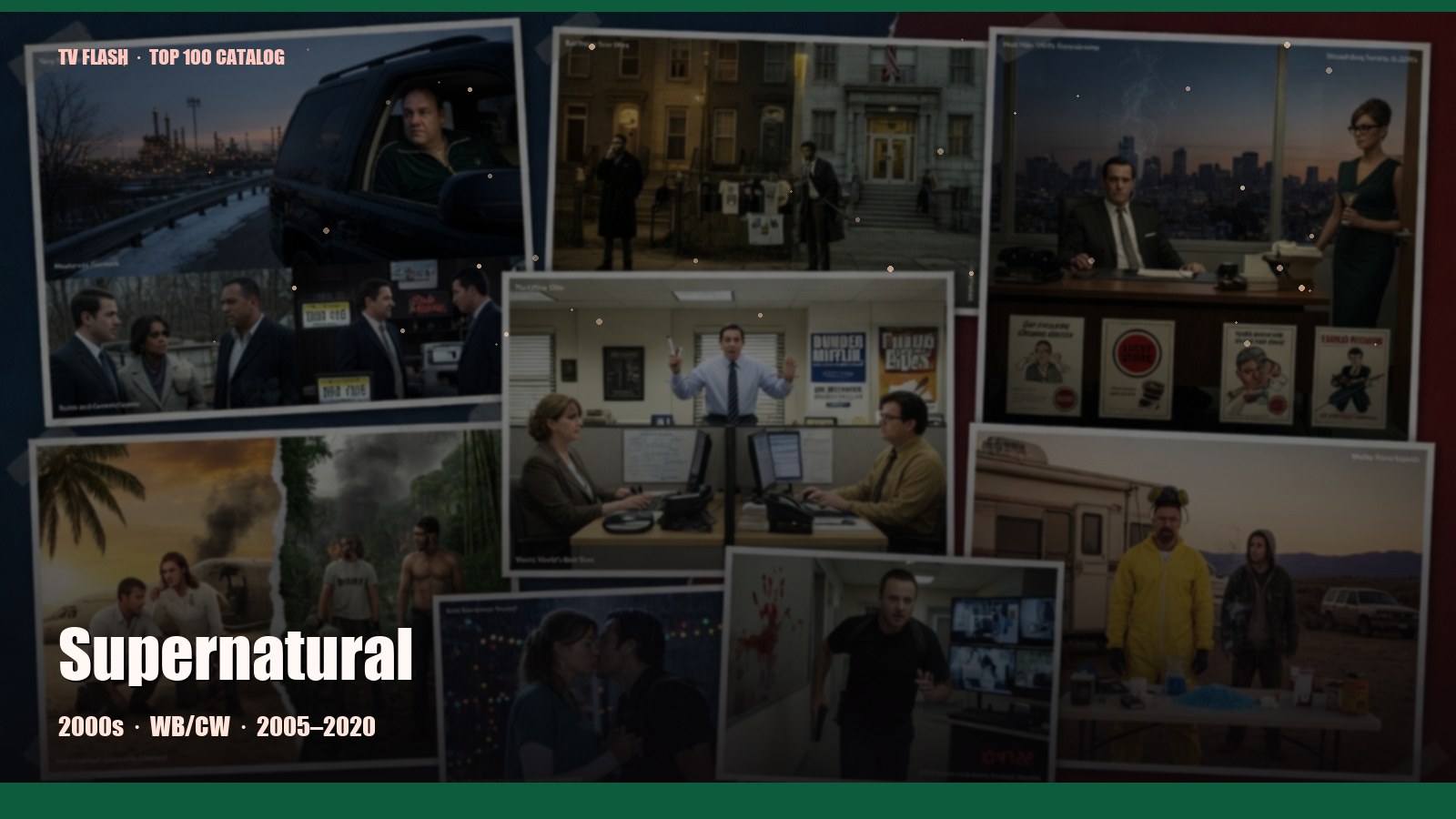 Supernatural — editorial still collage for TV Flash