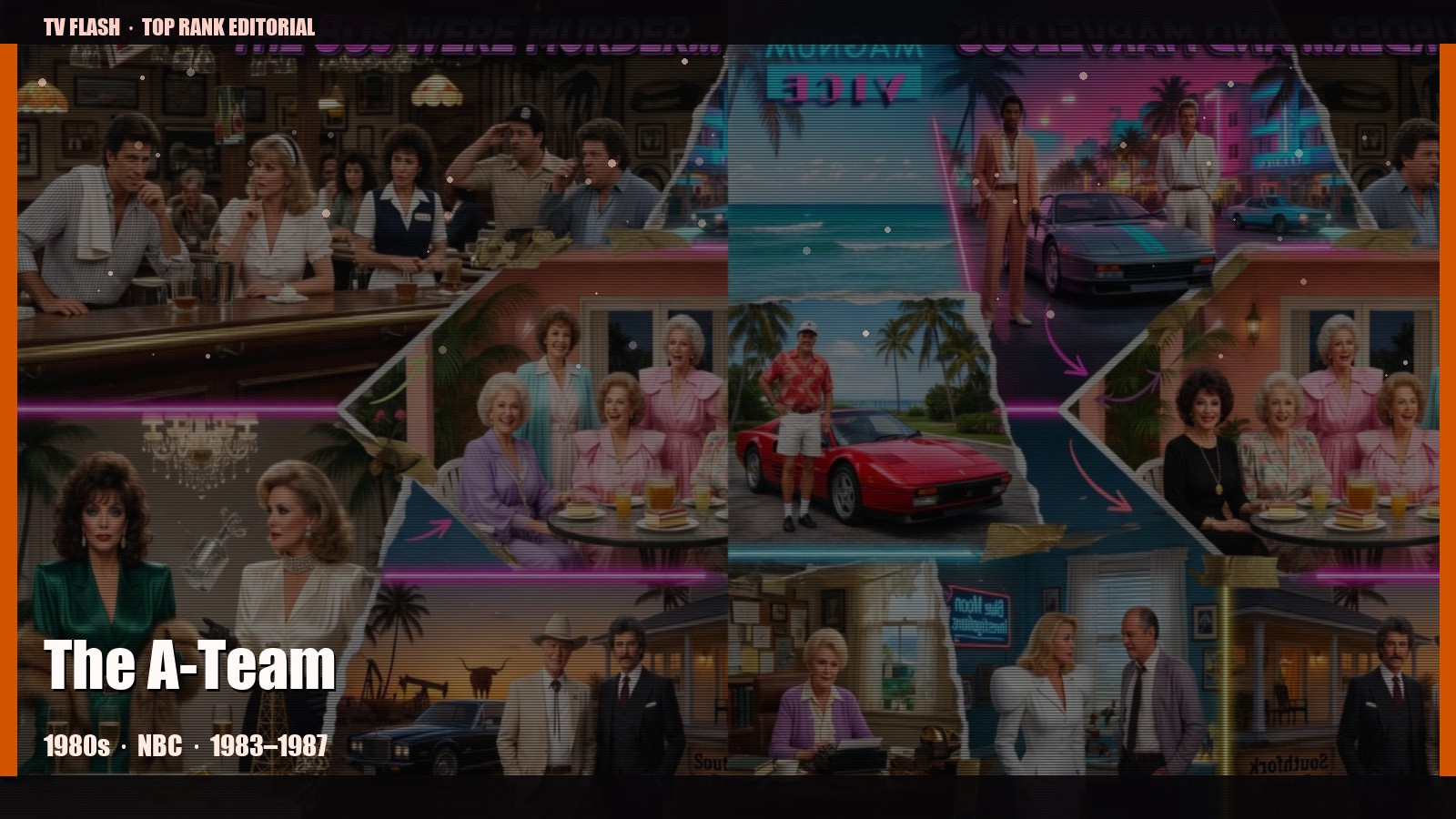 The A-Team — editorial still collage for TV Flash
