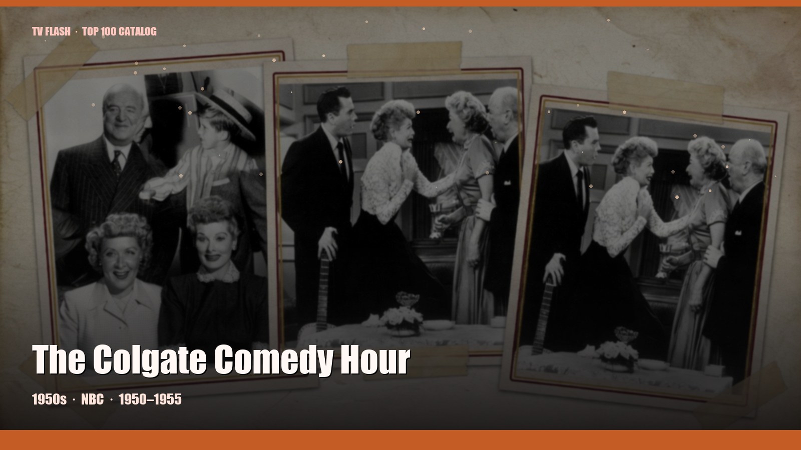 The Colgate Comedy Hour — editorial still collage for TV Flash