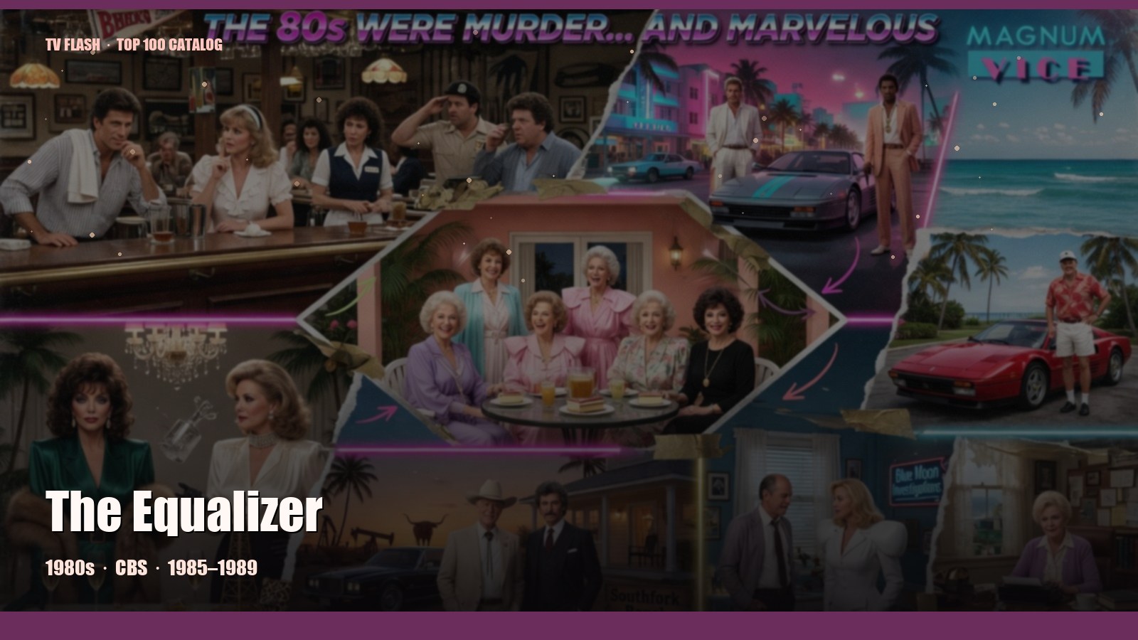 The Equalizer — editorial still collage for TV Flash