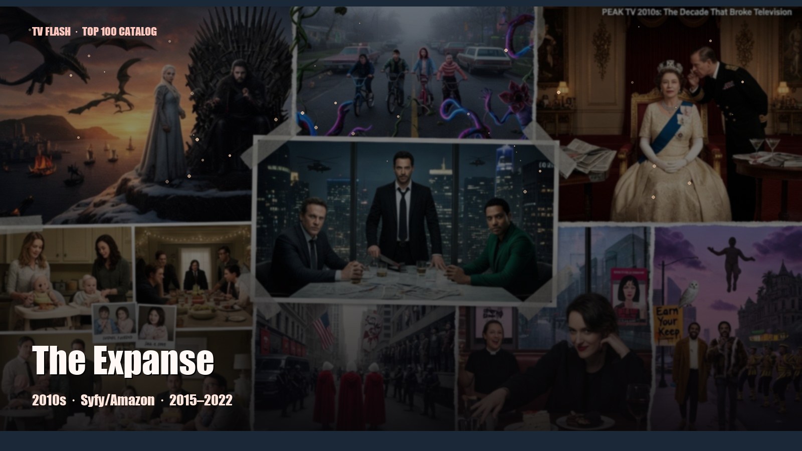 The Expanse — editorial still collage for TV Flash
