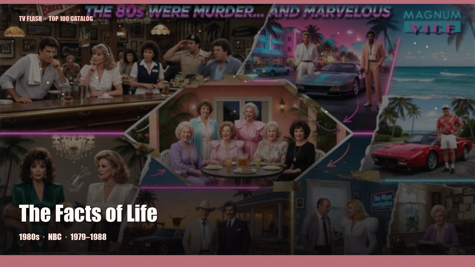 The Facts of Life — editorial still collage for TV Flash