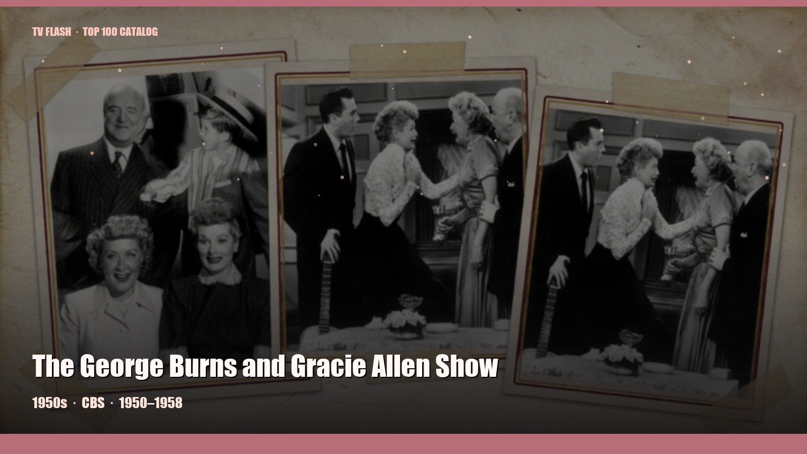 The George Burns and Gracie Allen Show — editorial still collage for TV Flash