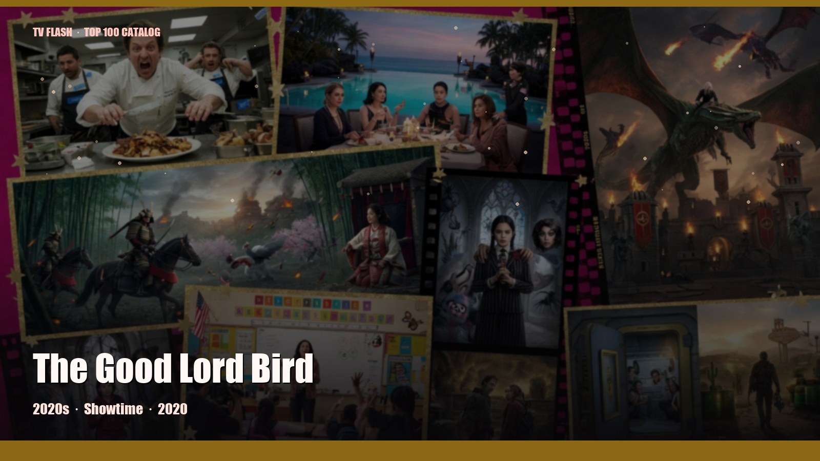 The Good Lord Bird — editorial still collage for TV Flash