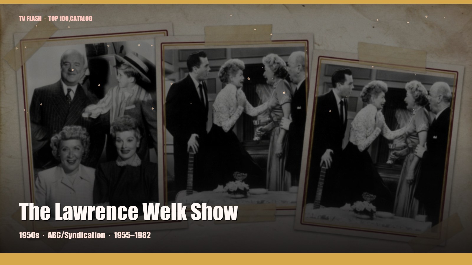 The Lawrence Welk Show — editorial still collage for TV Flash