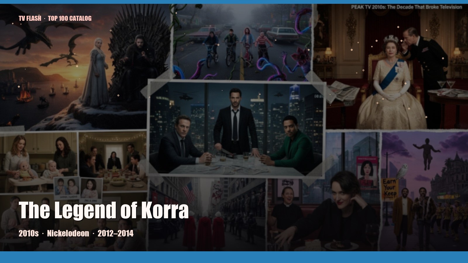 The Legend of Korra — editorial still collage for TV Flash