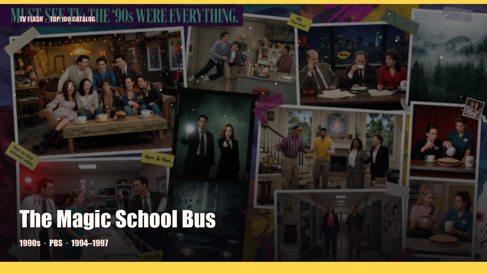 The Magic School Bus — editorial still collage for TV Flash