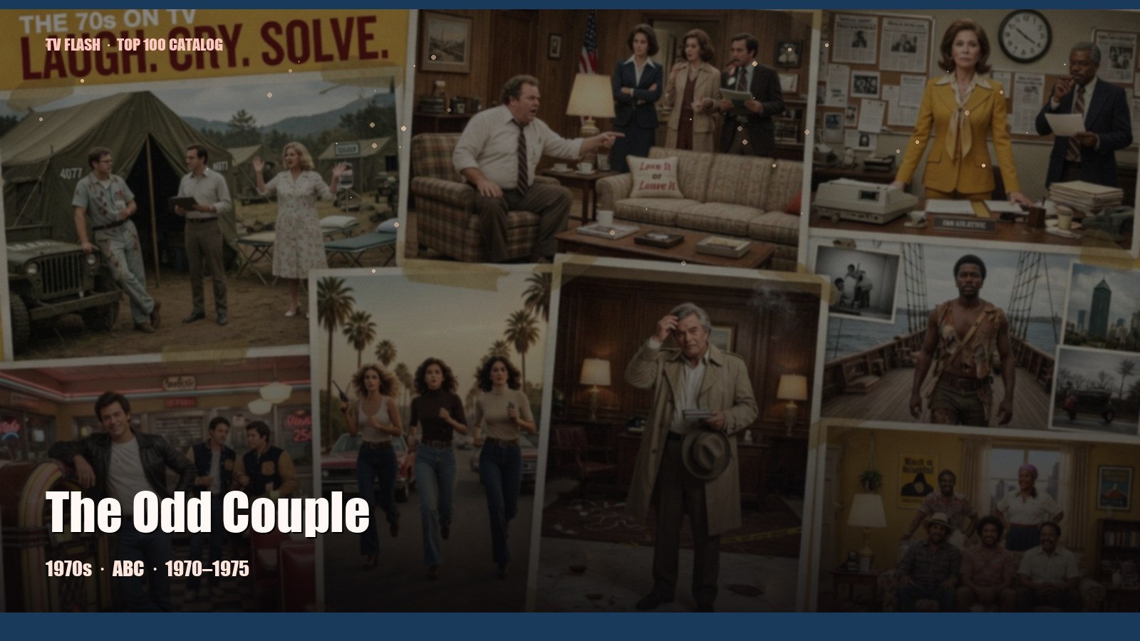 The Odd Couple — editorial still collage for TV Flash