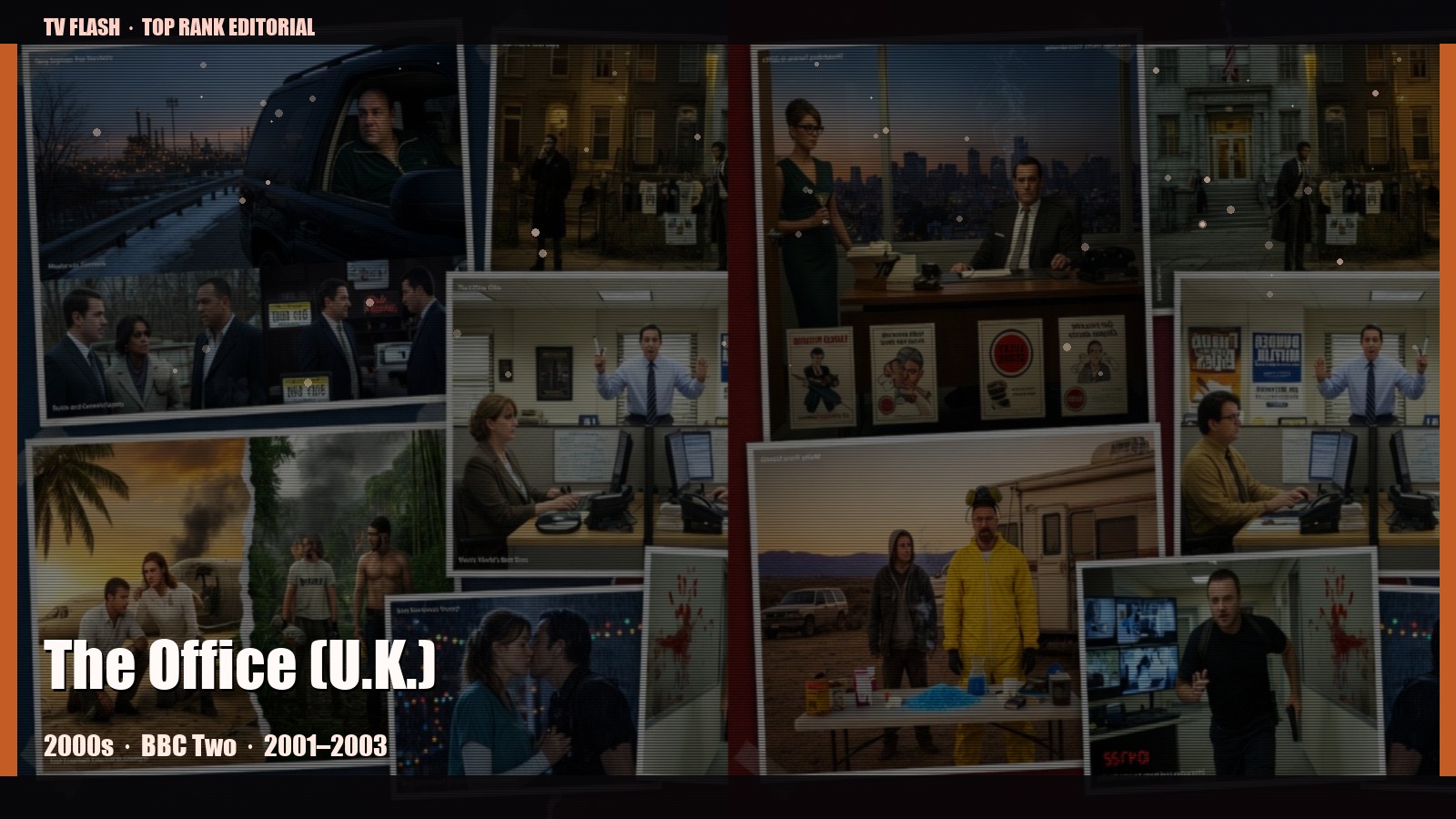 The Office (U.K.) — editorial still collage for TV Flash
