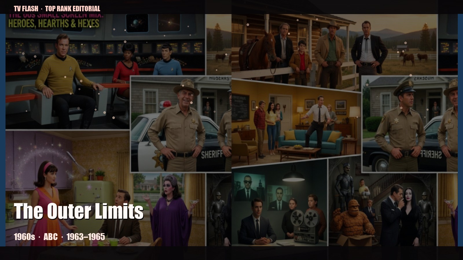 The Outer Limits — editorial still collage for TV Flash