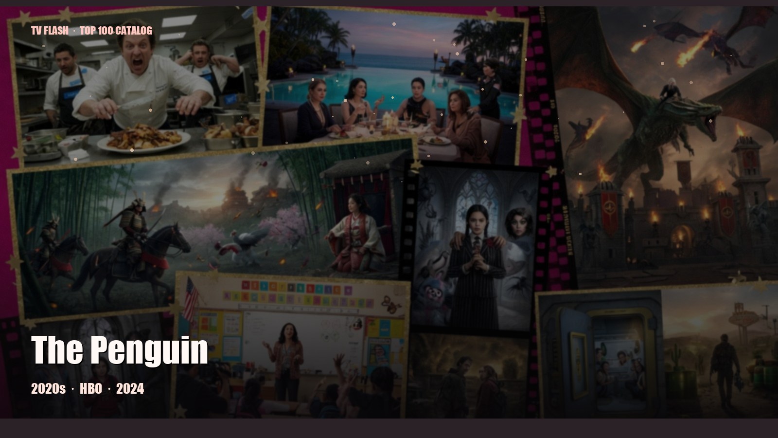 The Penguin — editorial still collage for TV Flash