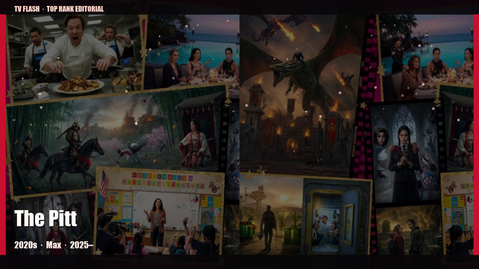 The Pitt — editorial still collage for TV Flash