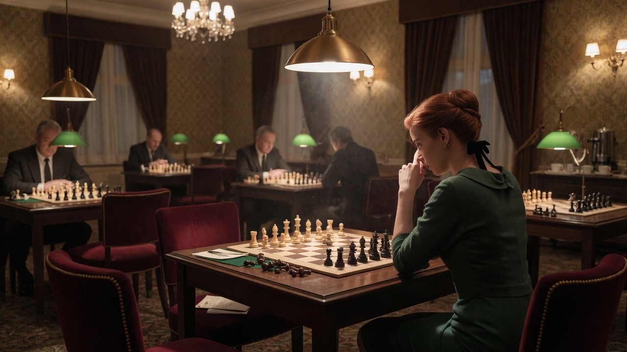The Queen's Gambit — editorial still collage for TV Flash