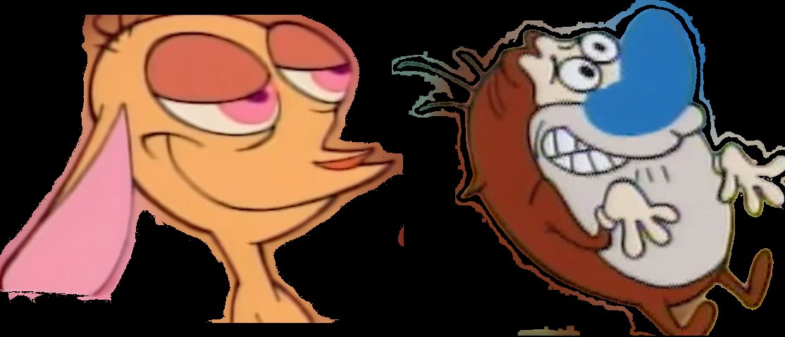 The Ren & Stimpy Show — editorial still collage for TV Flash