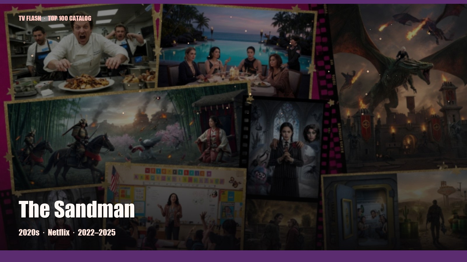 The Sandman — editorial still collage for TV Flash