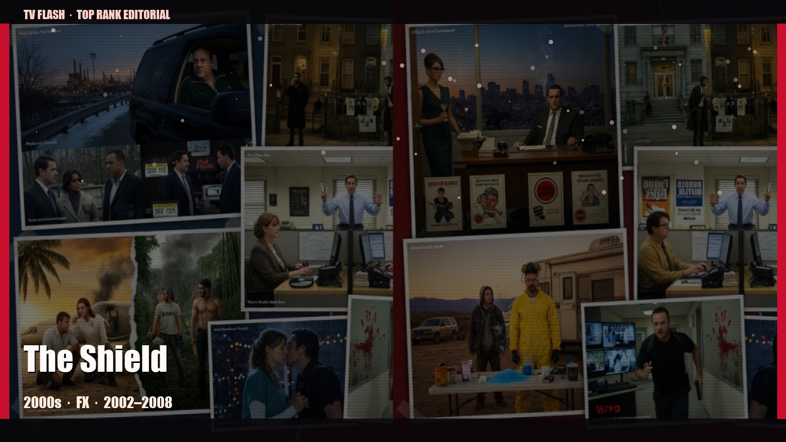 The Shield — editorial still collage for TV Flash