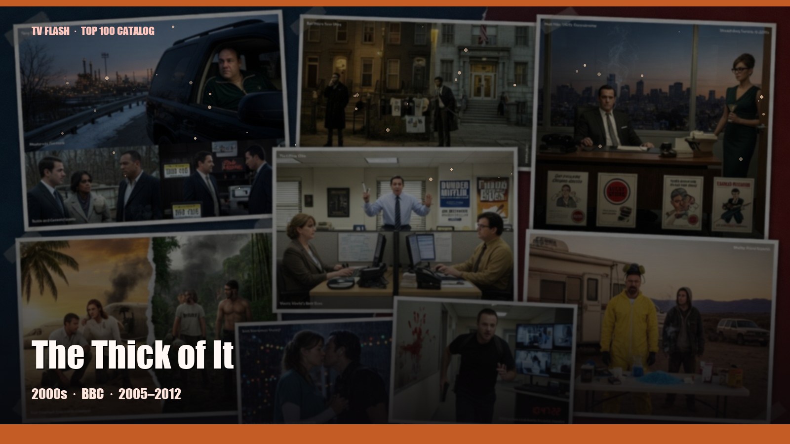 The Thick of It — editorial still collage for TV Flash
