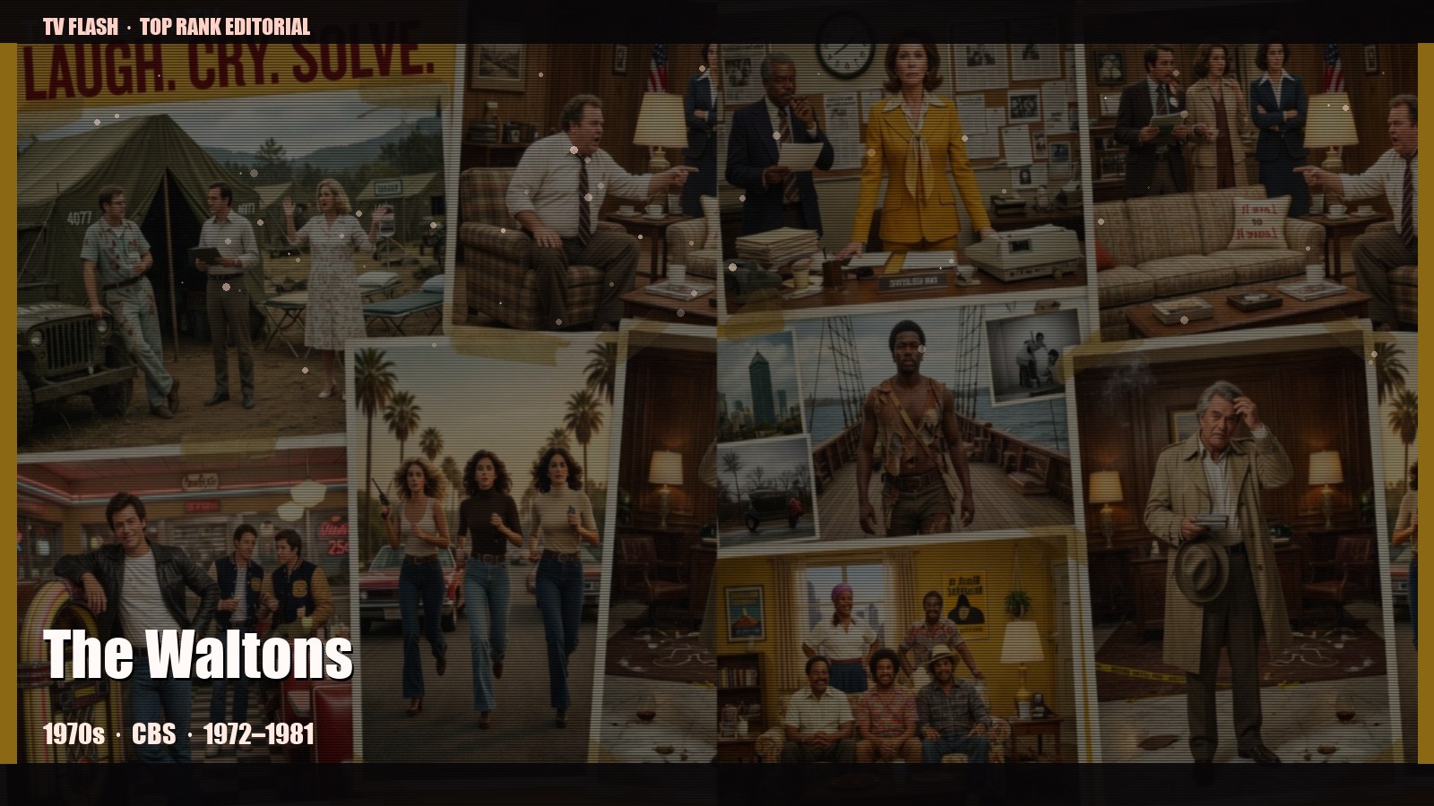 The Waltons — editorial still collage for TV Flash