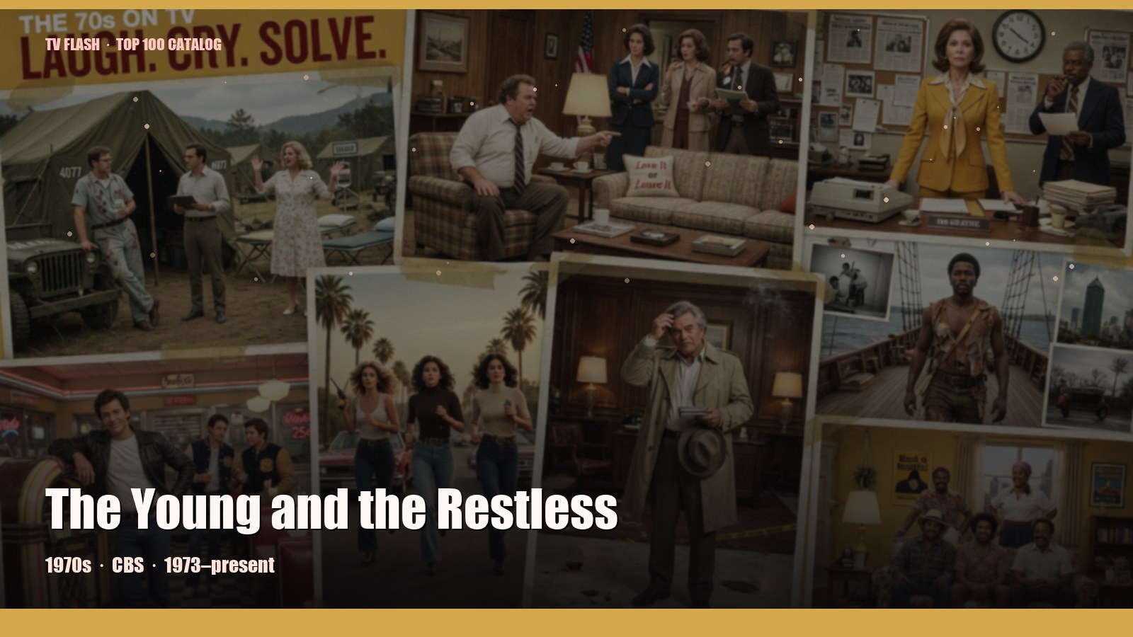 The Young and the Restless — editorial still collage for TV Flash