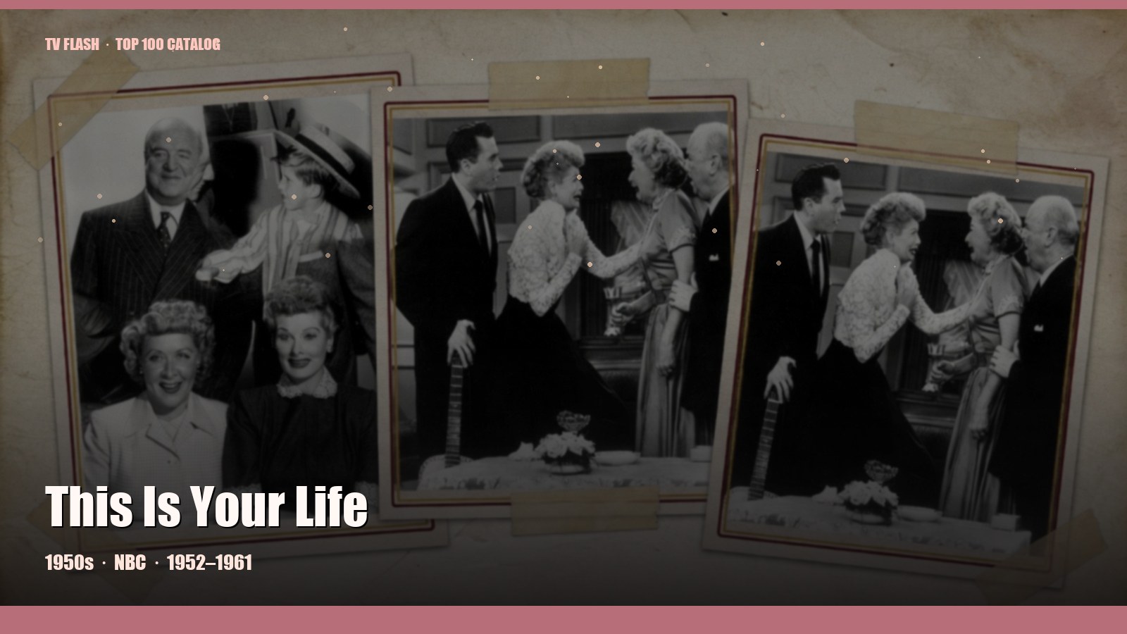 This Is Your Life — editorial still collage for TV Flash