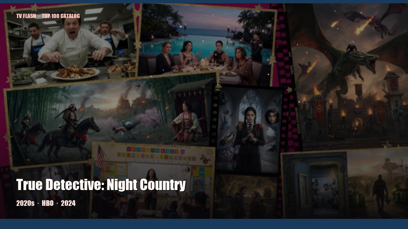 True Detective: Night Country — editorial still collage for TV Flash