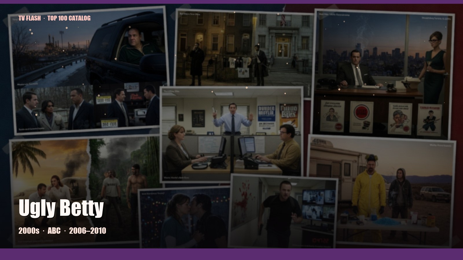 Ugly Betty — editorial still collage for TV Flash