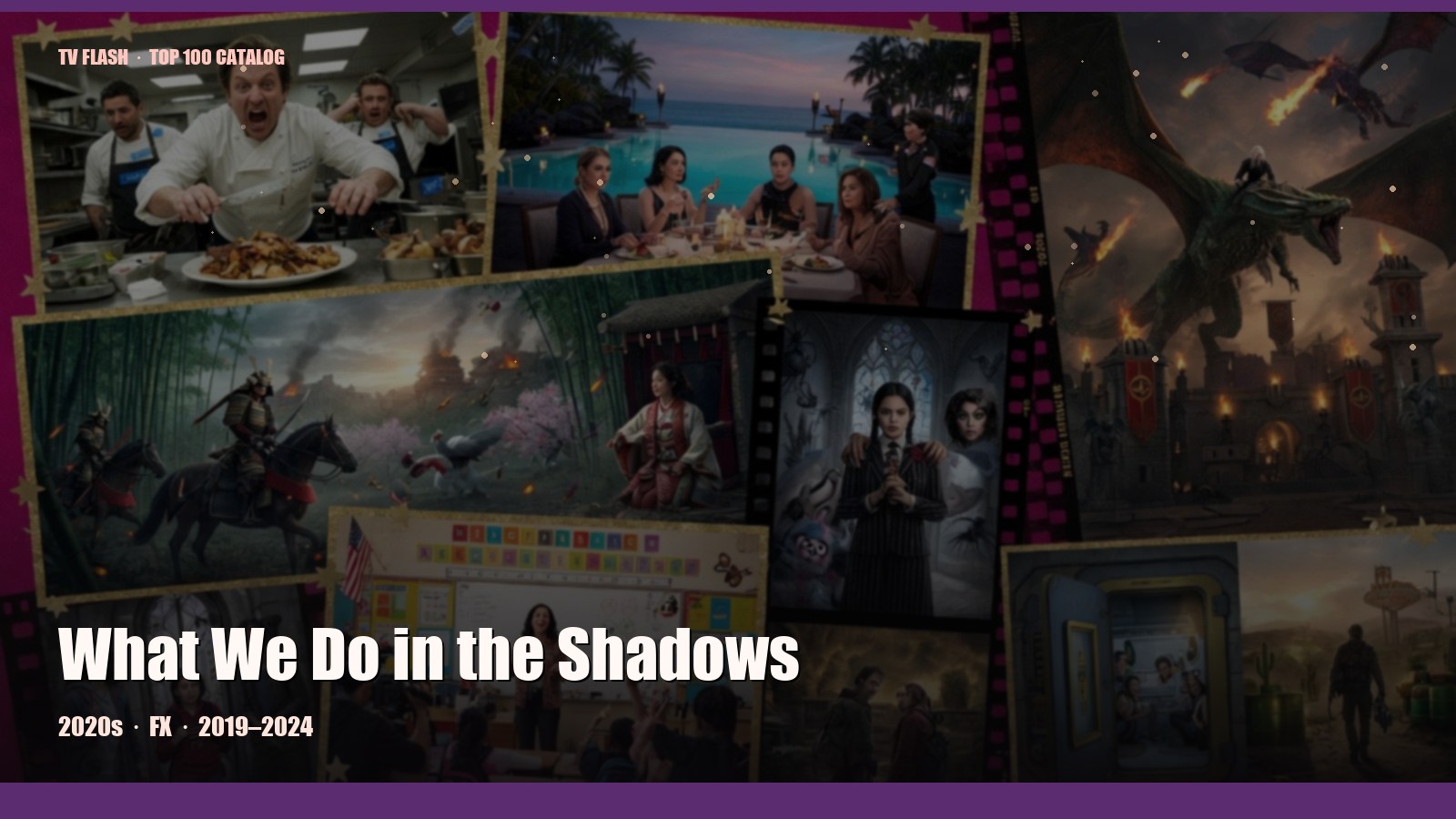 What We Do in the Shadows — editorial still collage for TV Flash