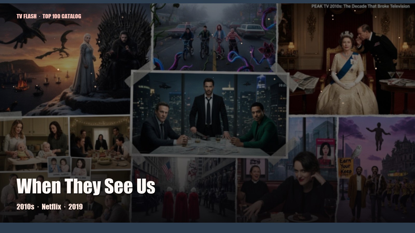 When They See Us — editorial still collage for TV Flash
