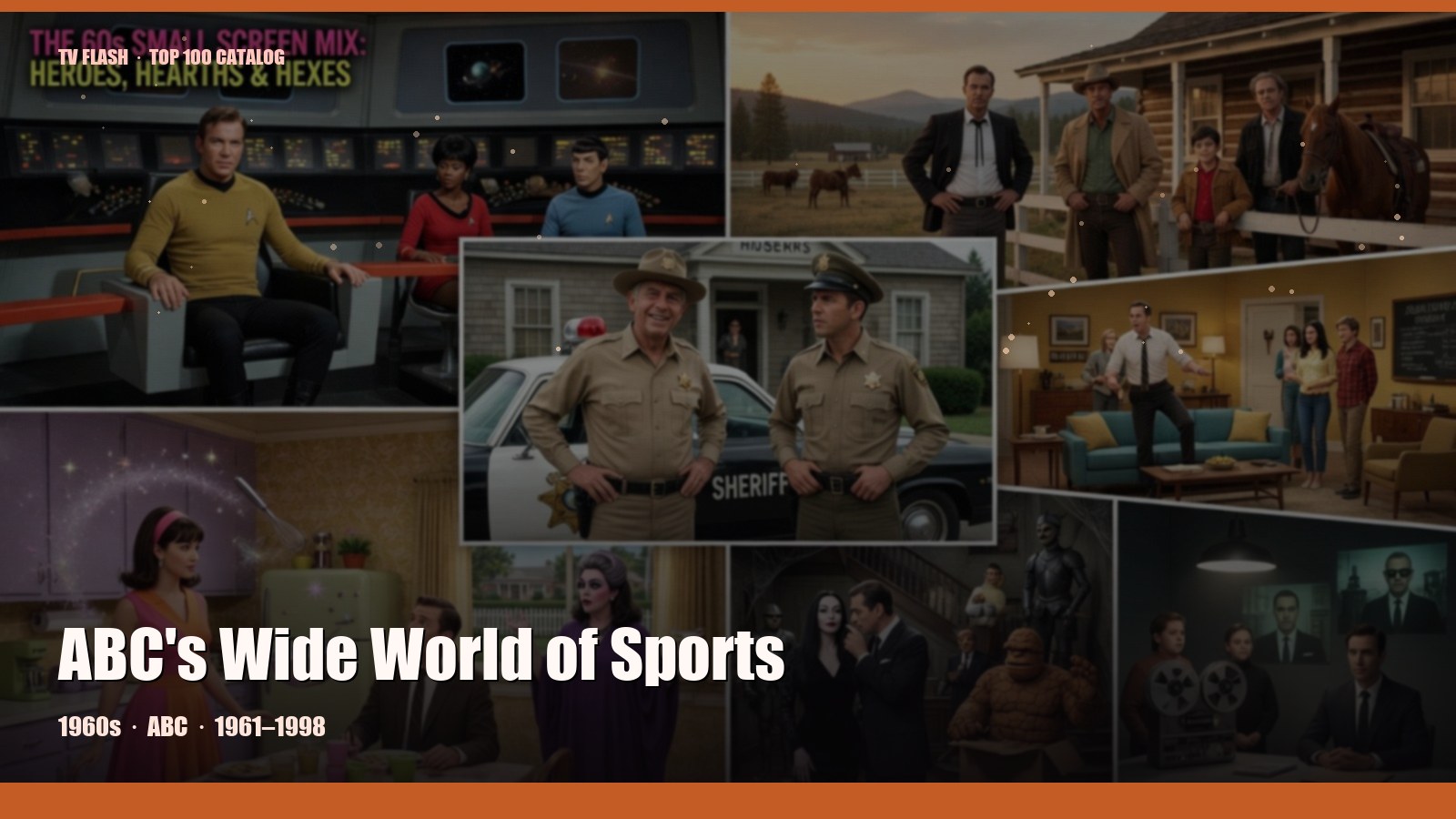ABC's Wide World of Sports — editorial still collage for TV Flash