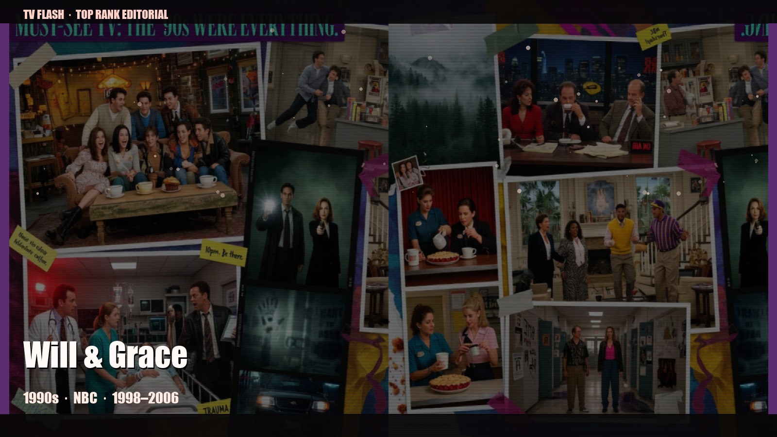 Will & Grace — editorial still collage for TV Flash